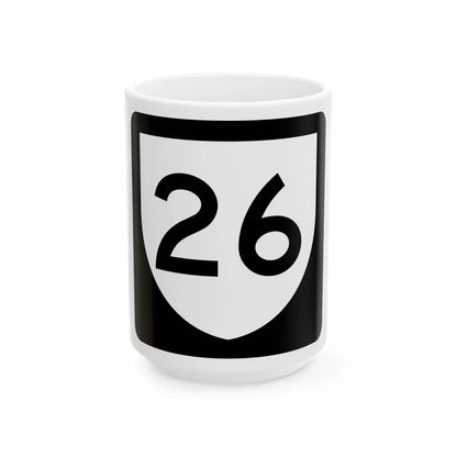 PR urban primary 26 (Puerto Rico) (Road Sign) White Coffee Mug 15oz - Go Mug Yourself