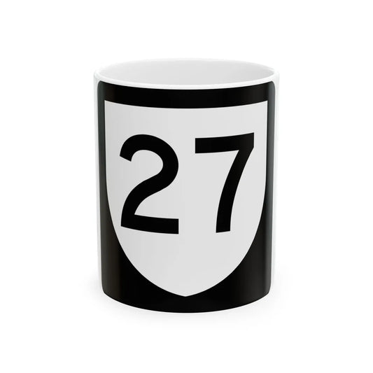 PR urban primary 27 (Puerto Rico) (Road Sign) White Coffee Mug 11oz - Go Mug Yourself