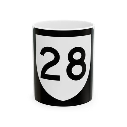 PR urban primary 28 (Puerto Rico) (Road Sign) White Coffee Mug 11oz - Go Mug Yourself