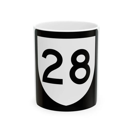 PR urban primary 28 (Puerto Rico) (Road Sign) White Coffee Mug 11oz - Go Mug Yourself