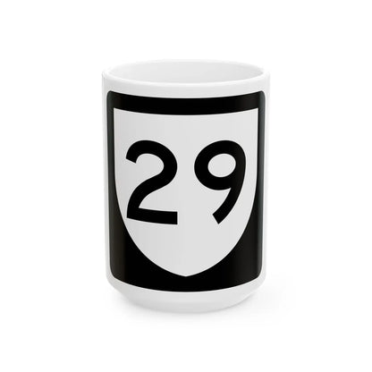 PR urban primary 29 (Puerto Rico) (Road Sign) White Coffee Mug 15oz - Go Mug Yourself