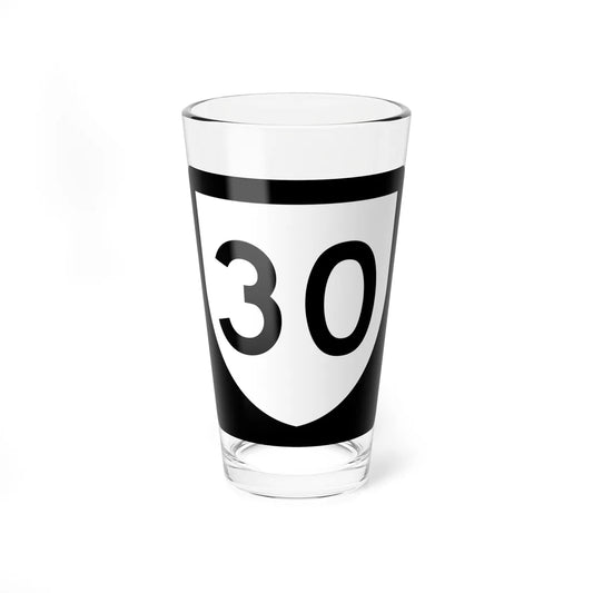 PR urban primary 30 (Puerto Rico) (Road Sign) Pint Glass 16oz 16oz - Go Mug Yourself