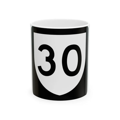 PR urban primary 30 (Puerto Rico) (Road Sign) White Coffee Mug 11oz - Go Mug Yourself