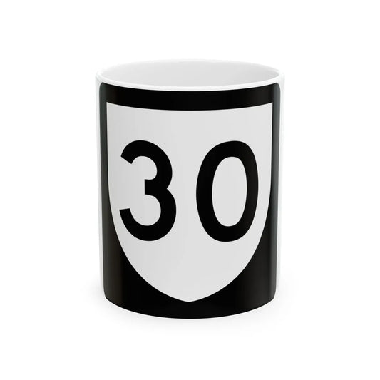 PR urban primary 30 (Puerto Rico) (Road Sign) White Coffee Mug 11oz - Go Mug Yourself
