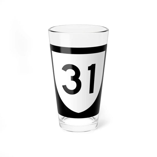 PR urban primary 31 (Puerto Rico) (Road Sign) Pint Glass 16oz 16oz - Go Mug Yourself