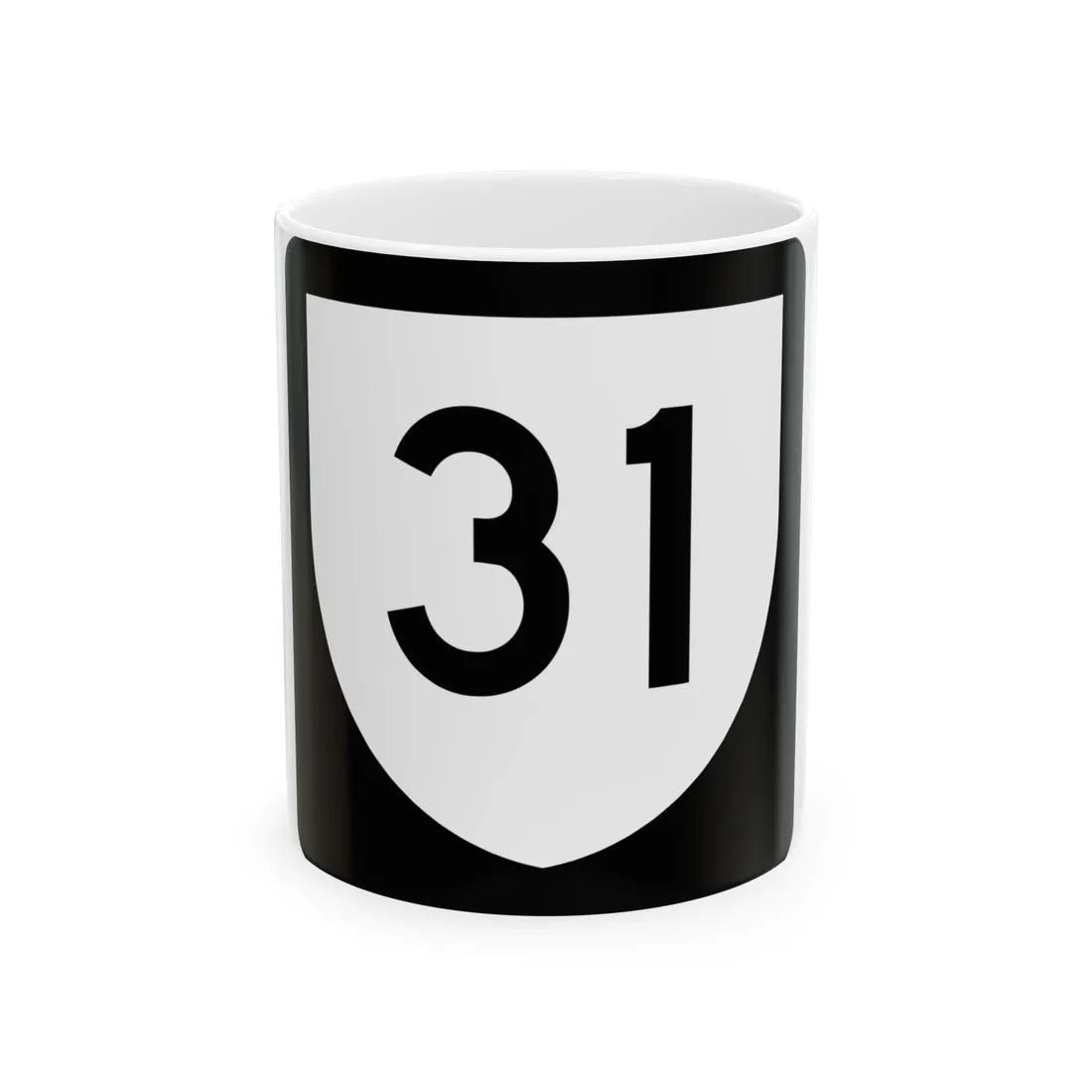 PR urban primary 31 (Puerto Rico) (Road Sign) White Coffee Mug 11oz - Go Mug Yourself