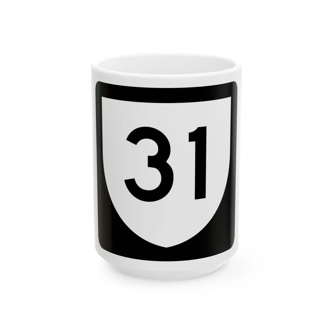 PR urban primary 31 (Puerto Rico) (Road Sign) White Coffee Mug 15oz - Go Mug Yourself