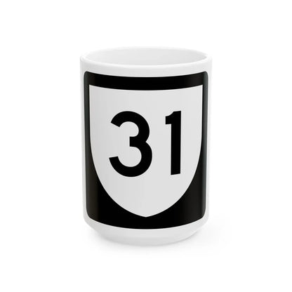 PR urban primary 31 (Puerto Rico) (Road Sign) White Coffee Mug 15oz - Go Mug Yourself