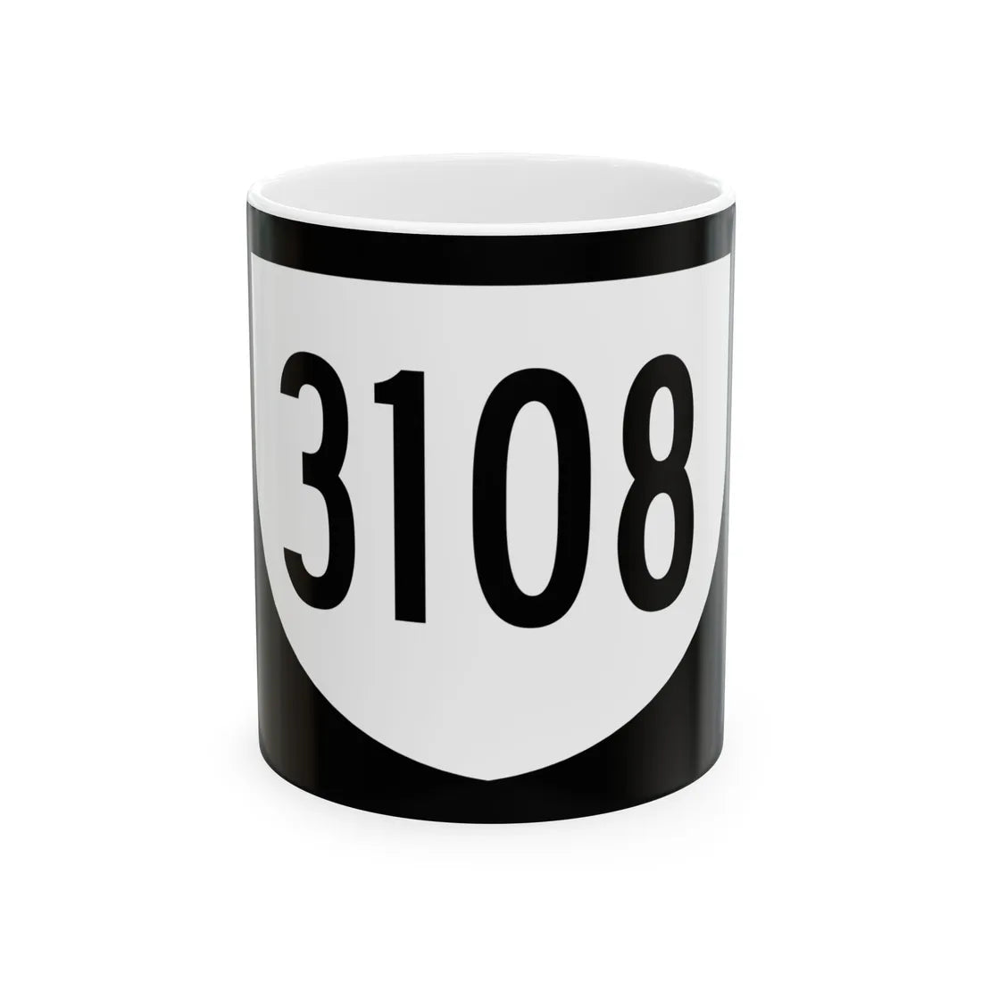 PR urban primary 3108 (Puerto Rico) (Road Sign) White Coffee Mug 11oz - Go Mug Yourself