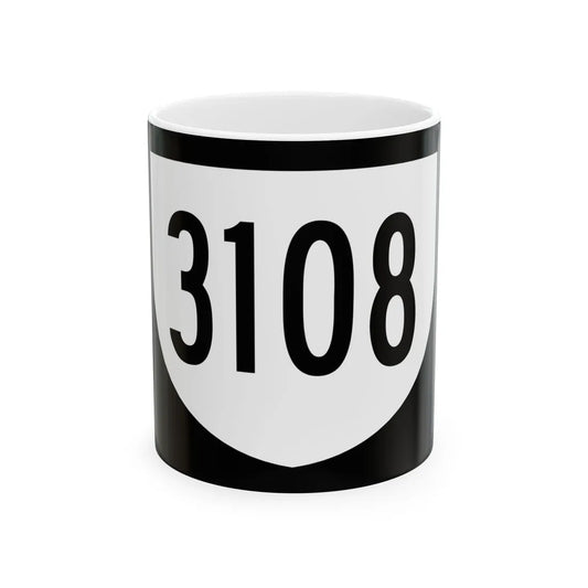 PR urban primary 3108 (Puerto Rico) (Road Sign) White Coffee Mug 11oz - Go Mug Yourself