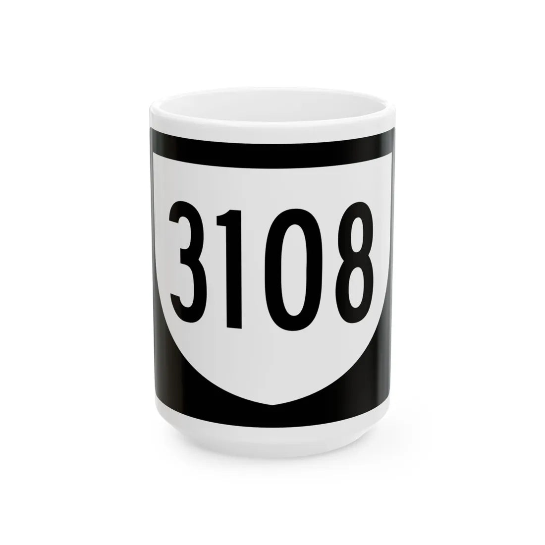 PR urban primary 3108 (Puerto Rico) (Road Sign) White Coffee Mug 15oz - Go Mug Yourself