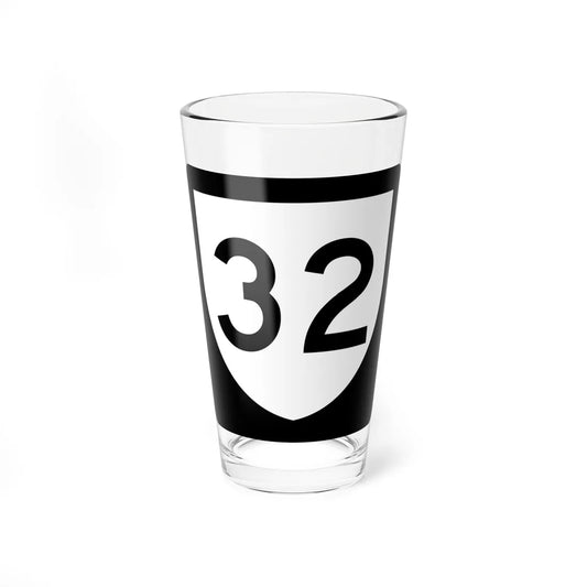 PR urban primary 32 (Puerto Rico) (Road Sign) Pint Glass 16oz 16oz - Go Mug Yourself