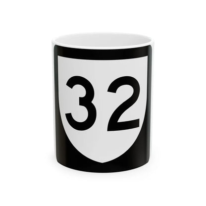 PR urban primary 32 (Puerto Rico) (Road Sign) White Coffee Mug 11oz - Go Mug Yourself