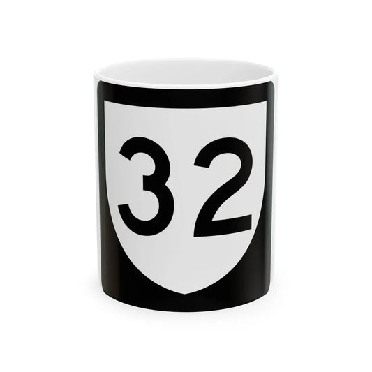 PR urban primary 32 (Puerto Rico) (Road Sign) White Coffee Mug 11oz - Go Mug Yourself