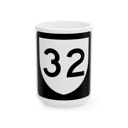 PR urban primary 32 (Puerto Rico) (Road Sign) White Coffee Mug 15oz - Go Mug Yourself