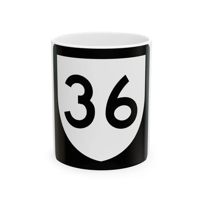 PR urban primary 36 (Puerto Rico) (Road Sign) White Coffee Mug 11oz - Go Mug Yourself