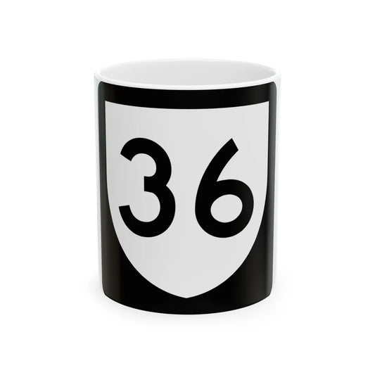 PR urban primary 36 (Puerto Rico) (Road Sign) White Coffee Mug 11oz - Go Mug Yourself