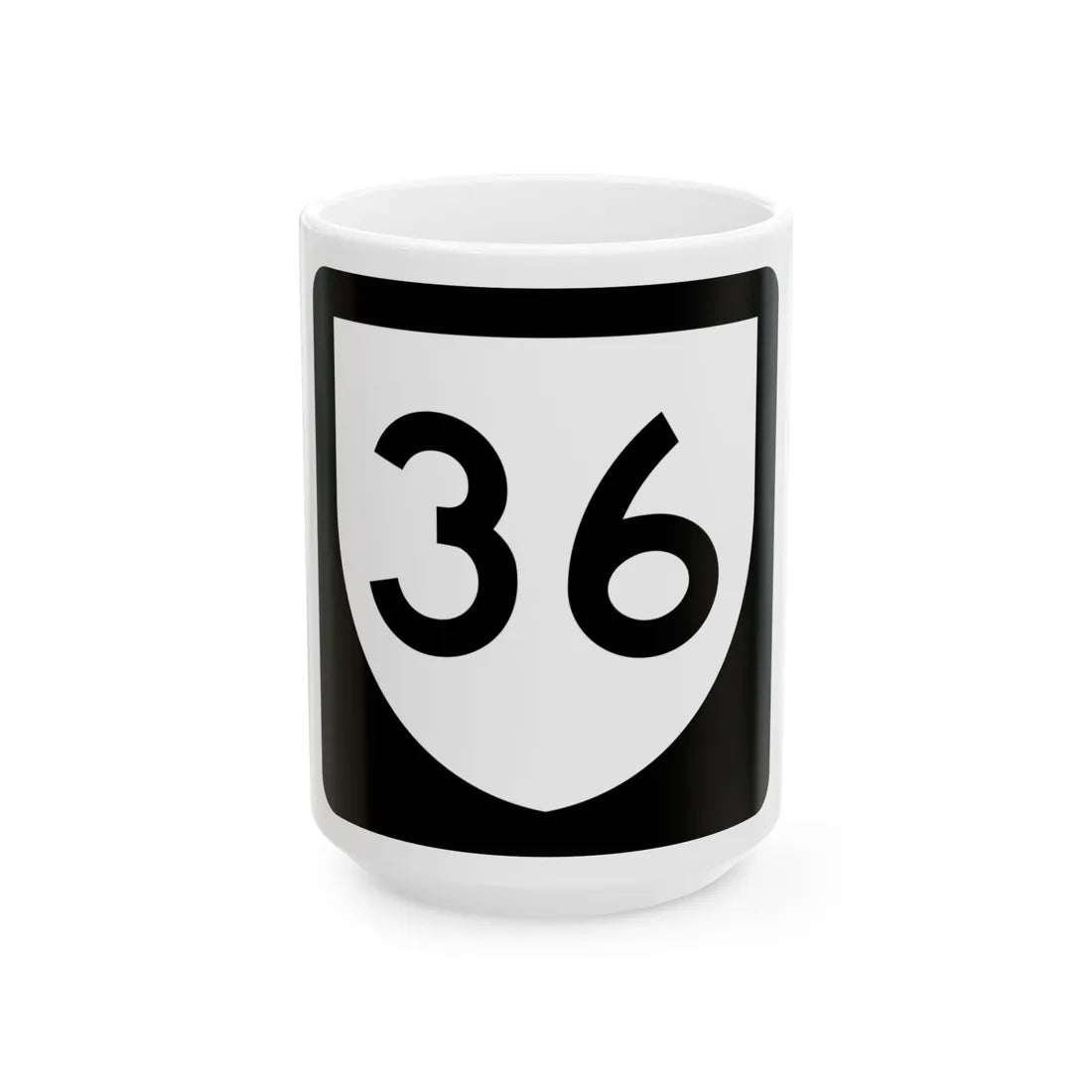 PR urban primary 36 (Puerto Rico) (Road Sign) White Coffee Mug 15oz - Go Mug Yourself