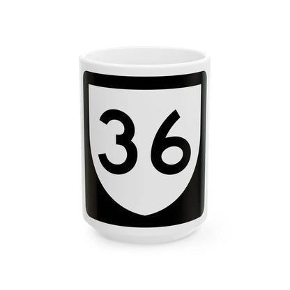 PR urban primary 36 (Puerto Rico) (Road Sign) White Coffee Mug 15oz - Go Mug Yourself