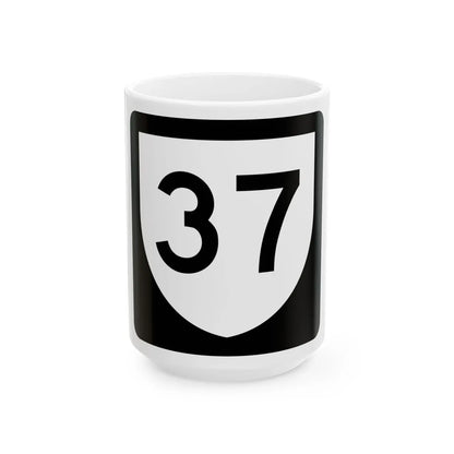 PR urban primary 37 (Puerto Rico) (Road Sign) White Coffee Mug 15oz - Go Mug Yourself