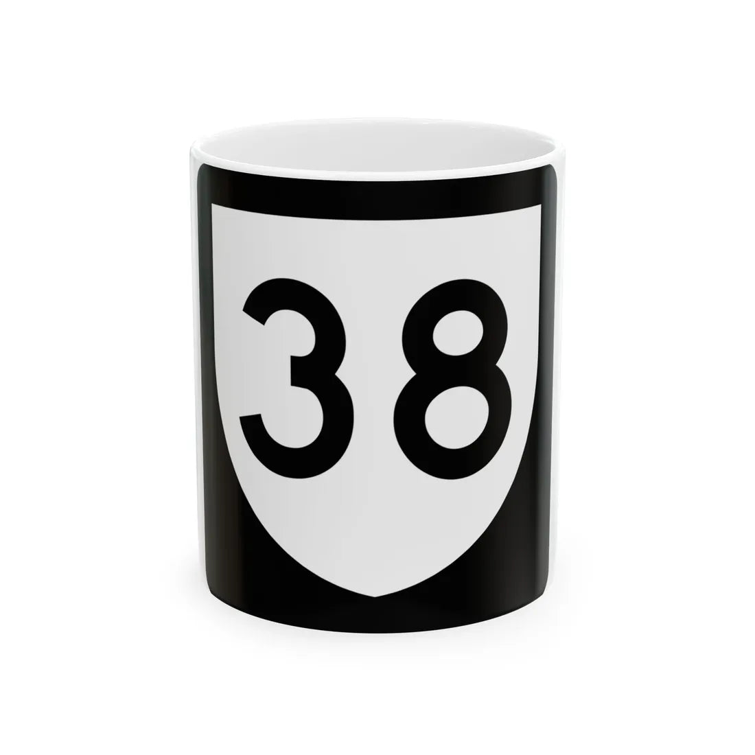 PR urban primary 38 (Puerto Rico) (Road Sign) White Coffee Mug 11oz - Go Mug Yourself