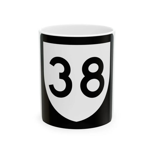 PR urban primary 38 (Puerto Rico) (Road Sign) White Coffee Mug 11oz - Go Mug Yourself