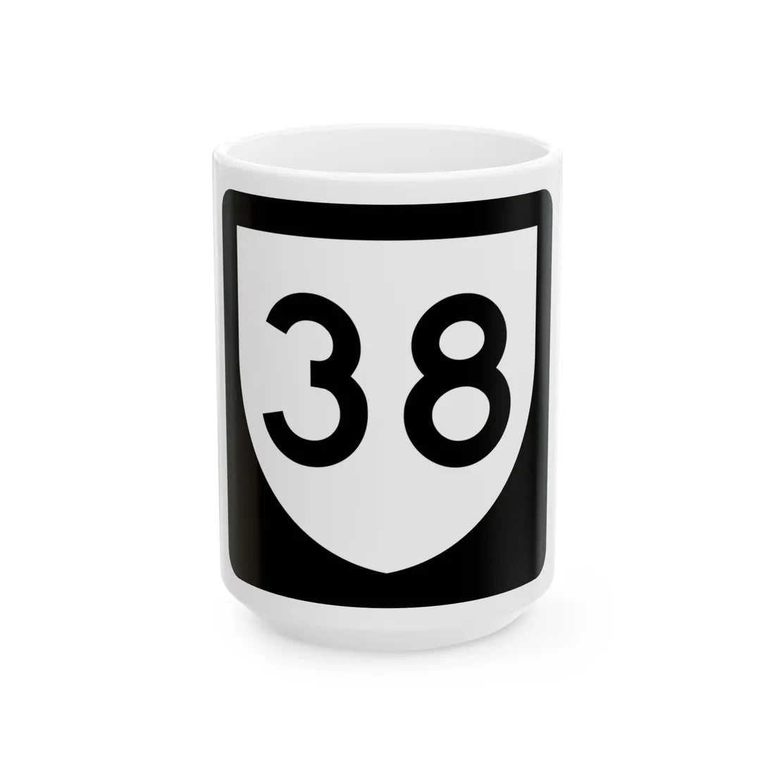 PR urban primary 38 (Puerto Rico) (Road Sign) White Coffee Mug 15oz - Go Mug Yourself