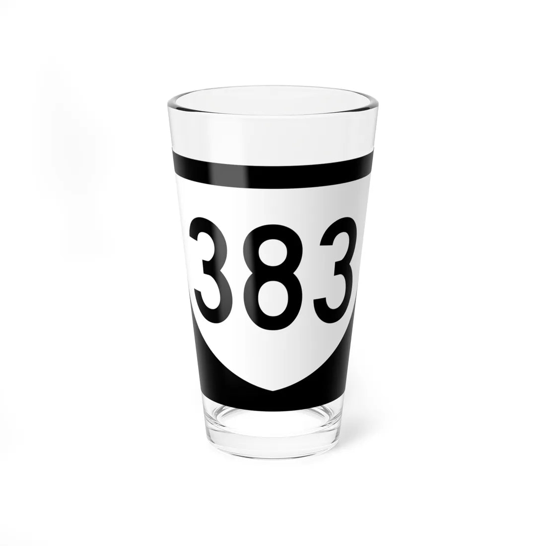 PR urban primary 383 (Puerto Rico) (Road Sign) Pint Glass 16oz 16oz - Go Mug Yourself