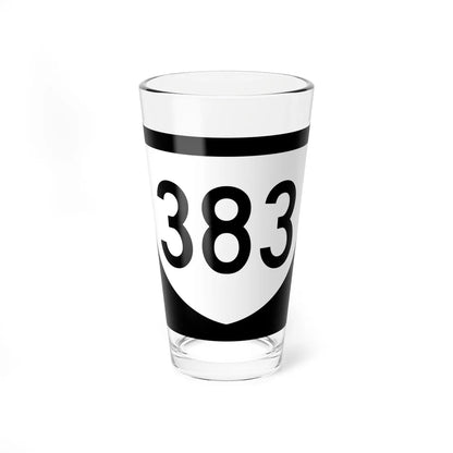 PR urban primary 383 (Puerto Rico) (Road Sign) Pint Glass 16oz 16oz - Go Mug Yourself