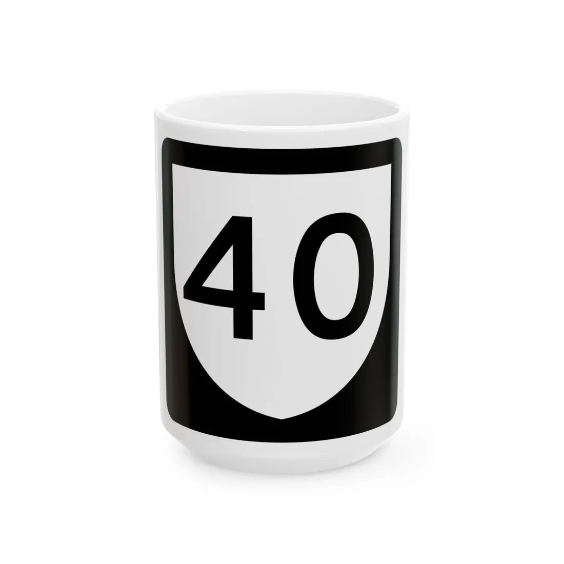 PR urban primary 40 (Puerto Rico) (Road Sign) White Coffee Mug 15oz - Go Mug Yourself