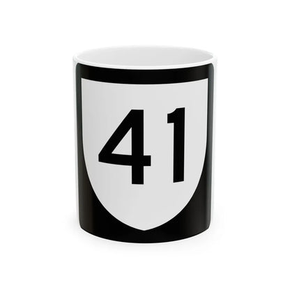 PR urban primary 41 (Puerto Rico) (Road Sign) White Coffee Mug 11oz - Go Mug Yourself
