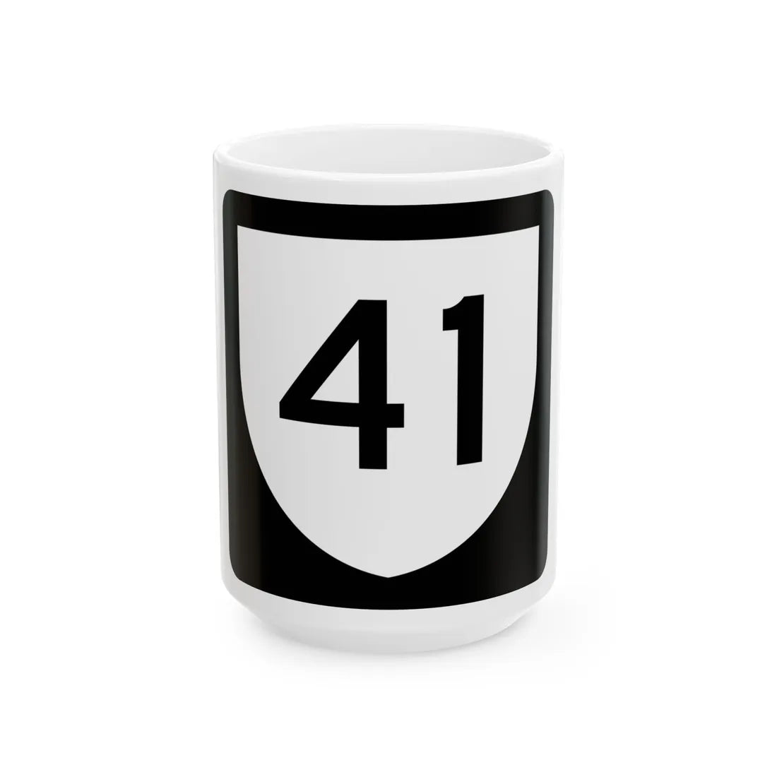 PR urban primary 41 (Puerto Rico) (Road Sign) White Coffee Mug 15oz - Go Mug Yourself