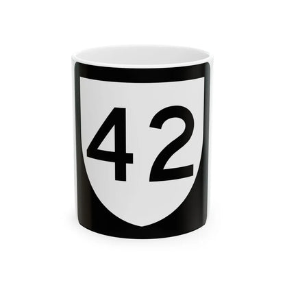 PR urban primary 42 (Puerto Rico) (Road Sign) White Coffee Mug 11oz - Go Mug Yourself