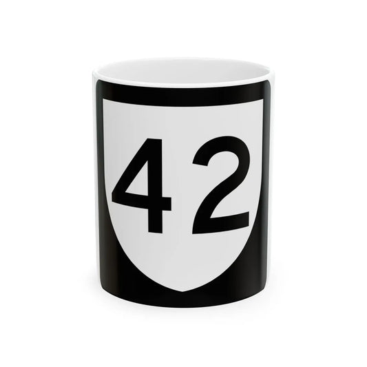 PR urban primary 42 (Puerto Rico) (Road Sign) White Coffee Mug 11oz - Go Mug Yourself