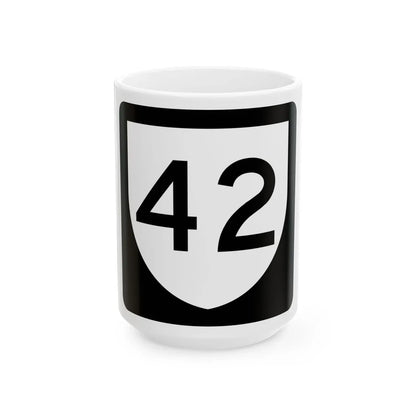 PR urban primary 42 (Puerto Rico) (Road Sign) White Coffee Mug 15oz - Go Mug Yourself
