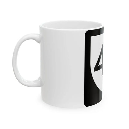 PR urban primary 42 (Puerto Rico) (Road Sign) White Coffee Mug - Go Mug Yourself