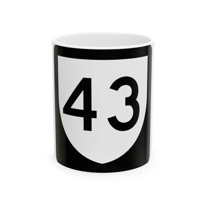 PR urban primary 43 (Puerto Rico) (Road Sign) White Coffee Mug 11oz - Go Mug Yourself