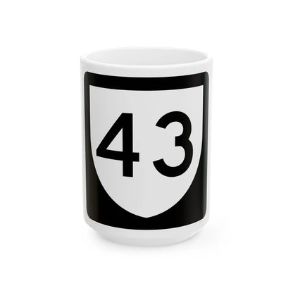 PR urban primary 43 (Puerto Rico) (Road Sign) White Coffee Mug 15oz - Go Mug Yourself