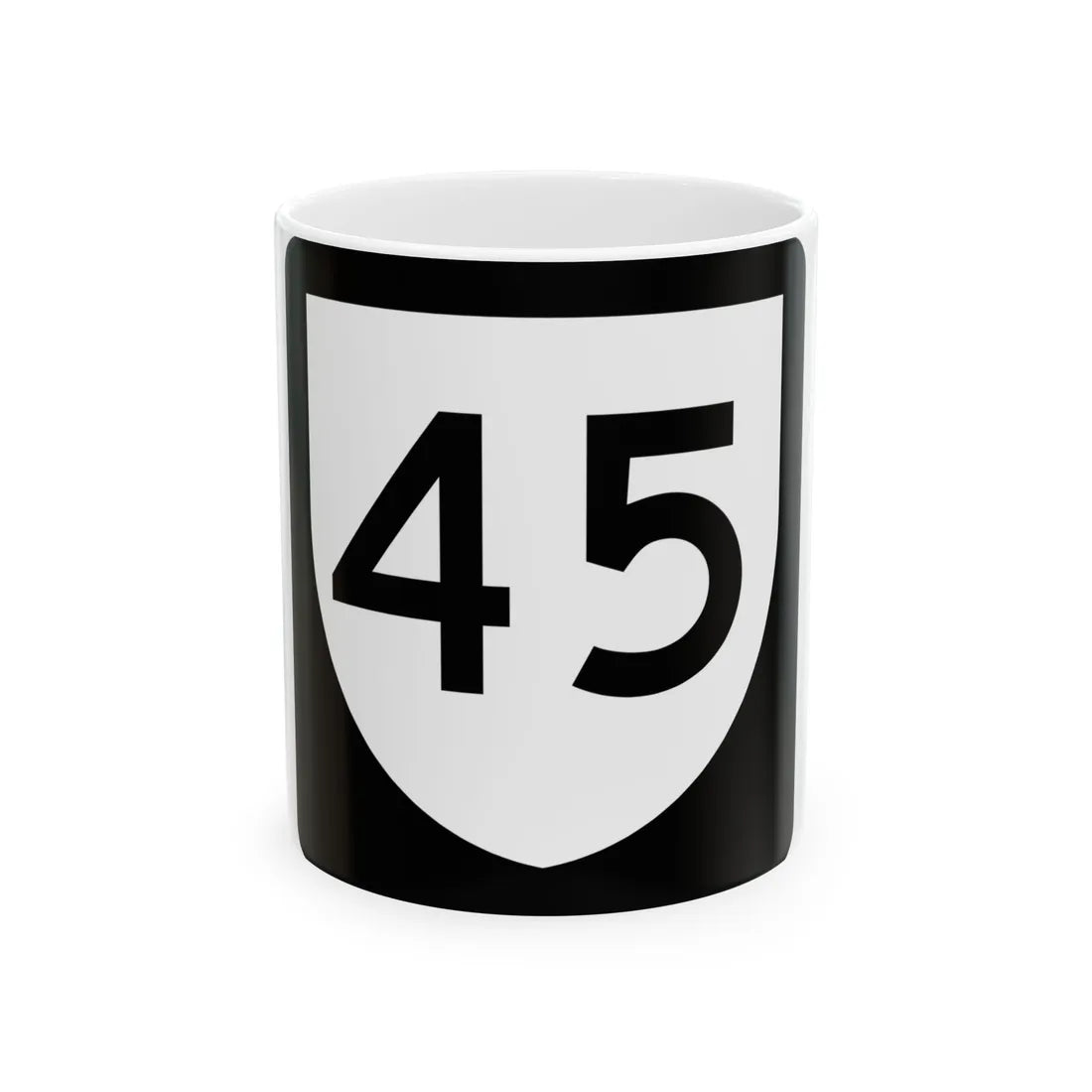 PR urban primary 45 (Puerto Rico) (Road Sign) White Coffee Mug 11oz - Go Mug Yourself