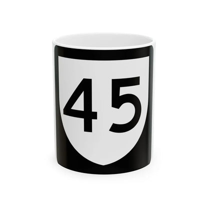 PR urban primary 45 (Puerto Rico) (Road Sign) White Coffee Mug 11oz - Go Mug Yourself