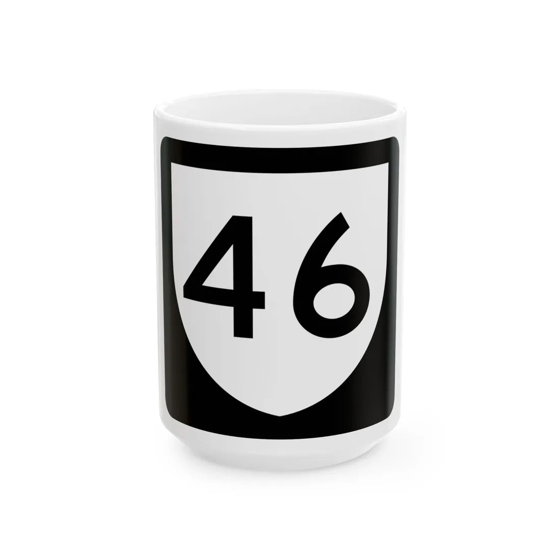 PR urban primary 46 (Puerto Rico) (Road Sign) White Coffee Mug 15oz - Go Mug Yourself