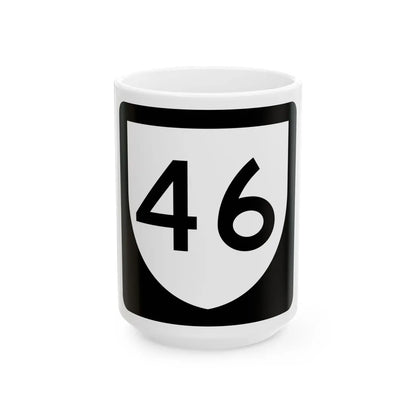 PR urban primary 46 (Puerto Rico) (Road Sign) White Coffee Mug 15oz - Go Mug Yourself