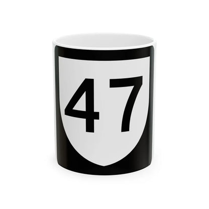 PR urban primary 47 (Puerto Rico) (Road Sign) White Coffee Mug 11oz - Go Mug Yourself