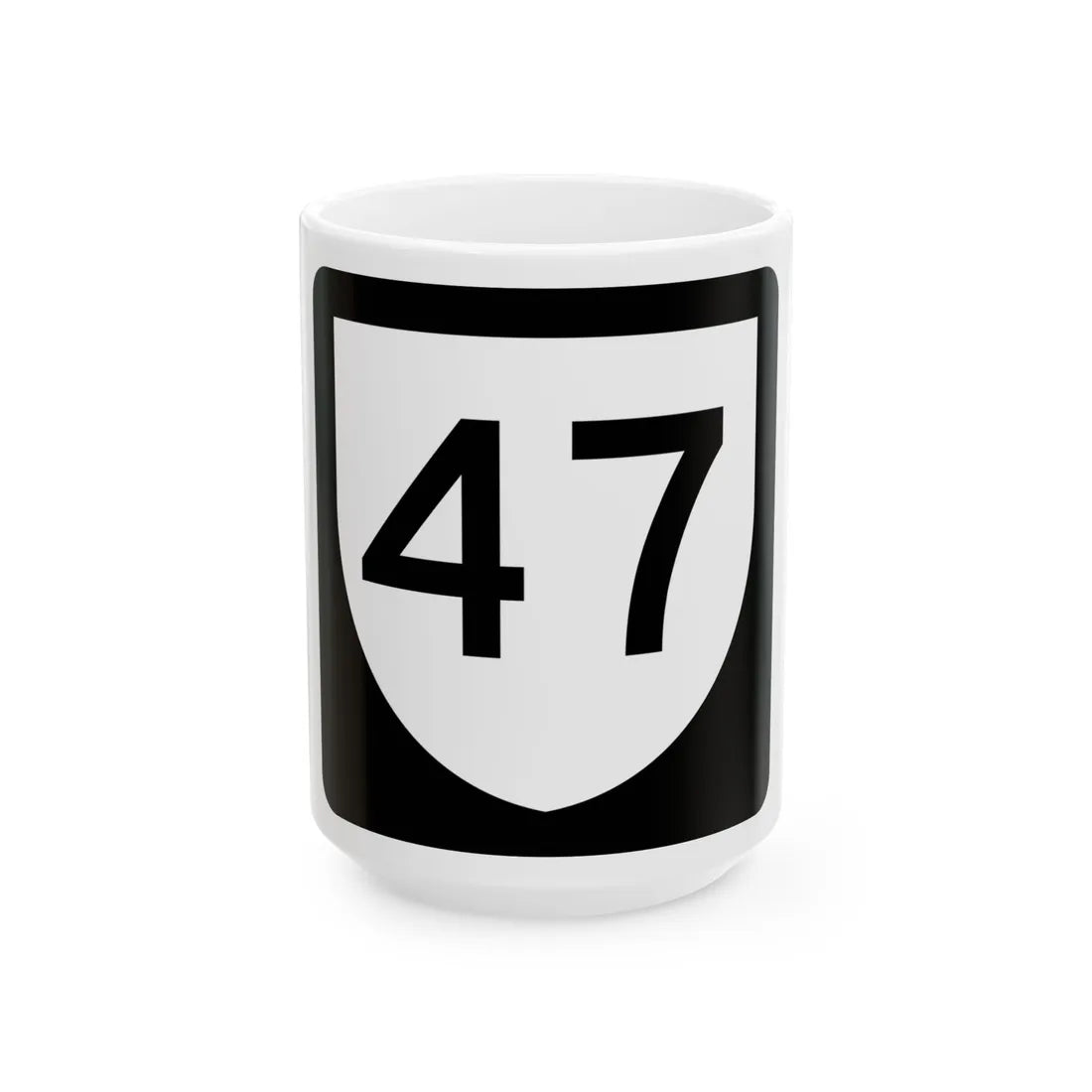 PR urban primary 47 (Puerto Rico) (Road Sign) White Coffee Mug 15oz - Go Mug Yourself