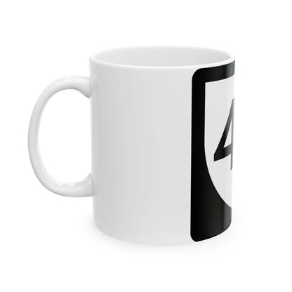 PR urban primary 47 (Puerto Rico) (Road Sign) White Coffee Mug - Go Mug Yourself