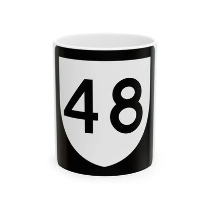 PR urban primary 48 (Puerto Rico) (Road Sign) White Coffee Mug 11oz - Go Mug Yourself