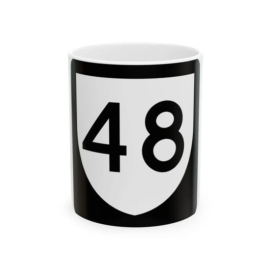 PR urban primary 48 (Puerto Rico) (Road Sign) White Coffee Mug 11oz - Go Mug Yourself