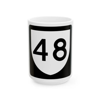 PR urban primary 48 (Puerto Rico) (Road Sign) White Coffee Mug 15oz - Go Mug Yourself