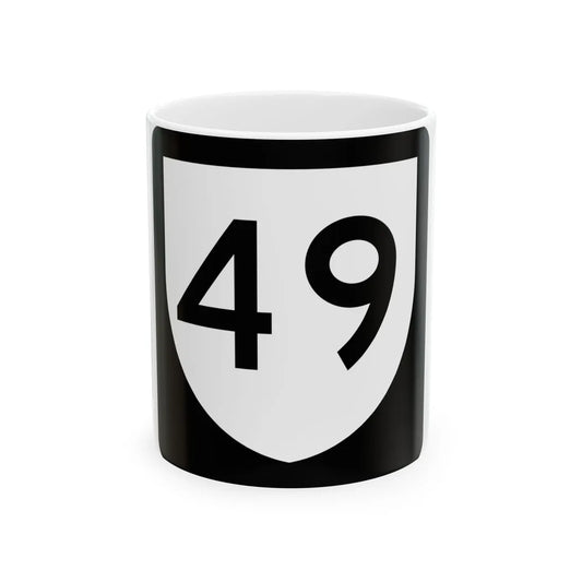 PR urban primary 49 (Puerto Rico) (Road Sign) White Coffee Mug 11oz - Go Mug Yourself