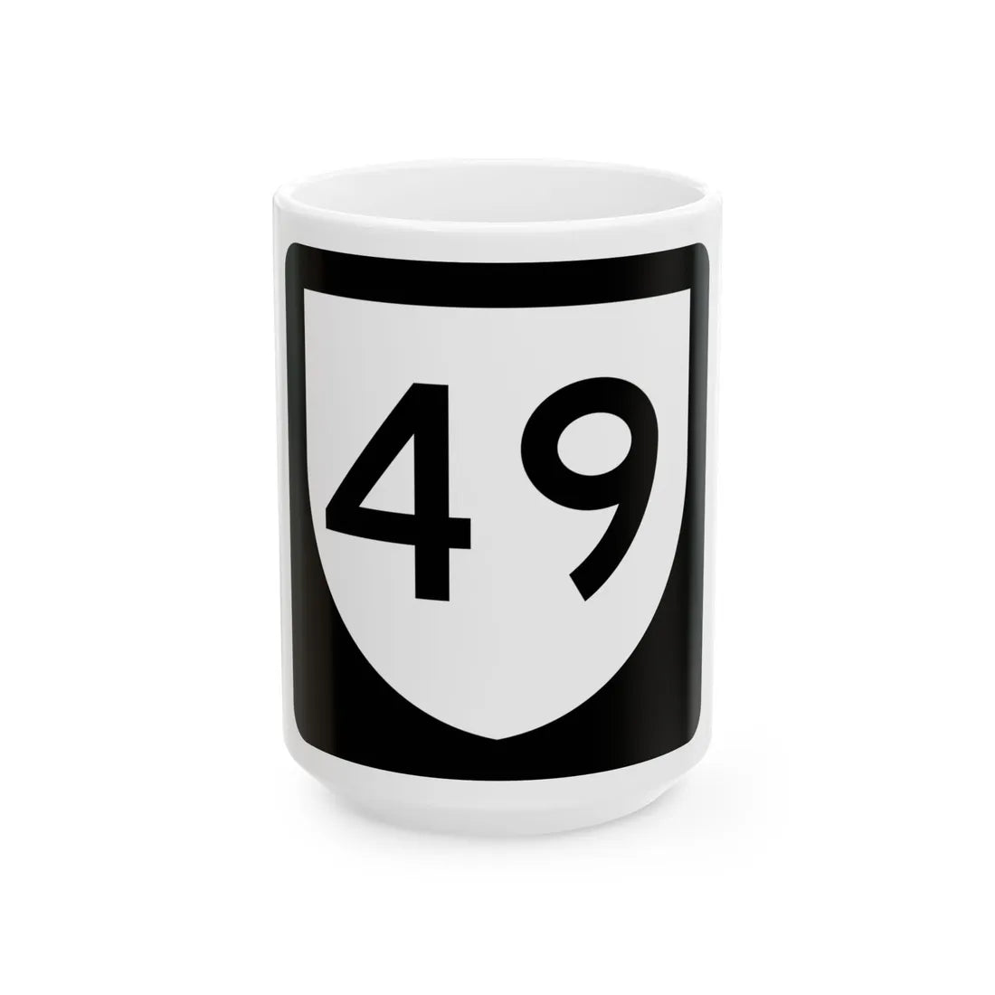 PR urban primary 49 (Puerto Rico) (Road Sign) White Coffee Mug 15oz - Go Mug Yourself